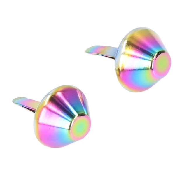 Nitar med fint utförande, färgglad design, DIY, lätt och bärbar, järnkonformade nitar, 15 mm