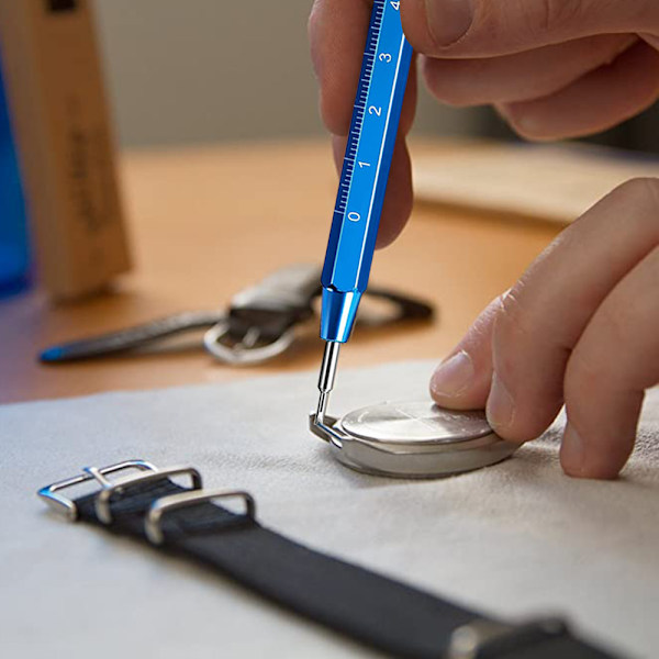 Dubbelsidig råa öron sats ersättning klockarmband skala sats klocka reparation verktyg lossning rem avmontering lugg nål-används för att ta bort klockvisarna