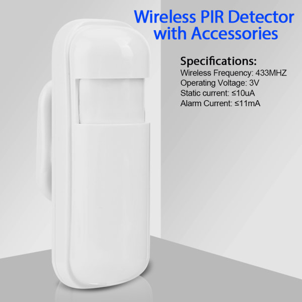 433MHz Wireless PIR Infrared Motion Detector Sensor Home