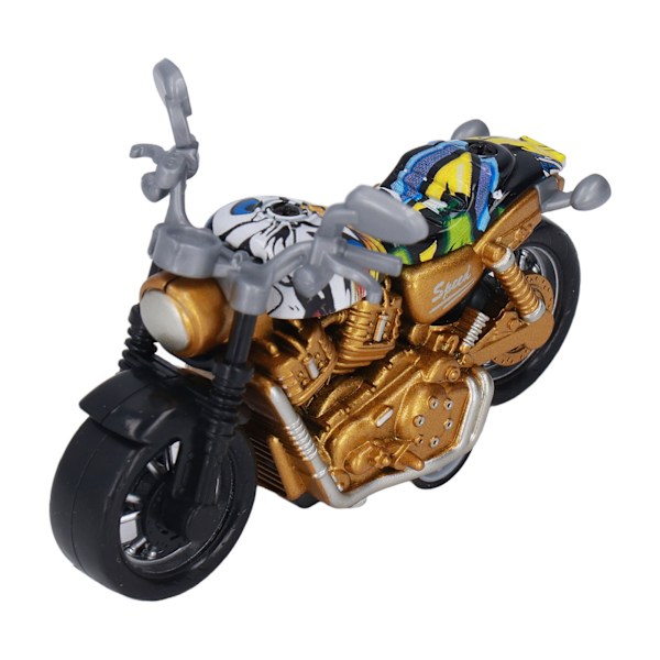 Mini Motorcykel Model Legering Høj Simulation Fremme Koordination Træk Tilbage Motorcykel Legetøj til Børn Guld