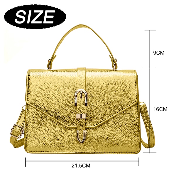 Justerbar axelrem Crossbody-väskor Crossbody-väskor för kvinnor Läderaxelväska Cross Body-väska med handledsrem