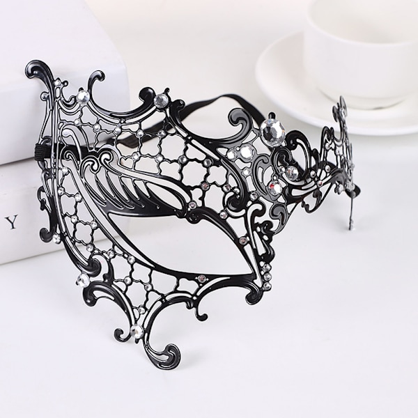 Maskeradmask för kvinnor Ögonmask för festbal kostym Mardi Gras, Retro masker