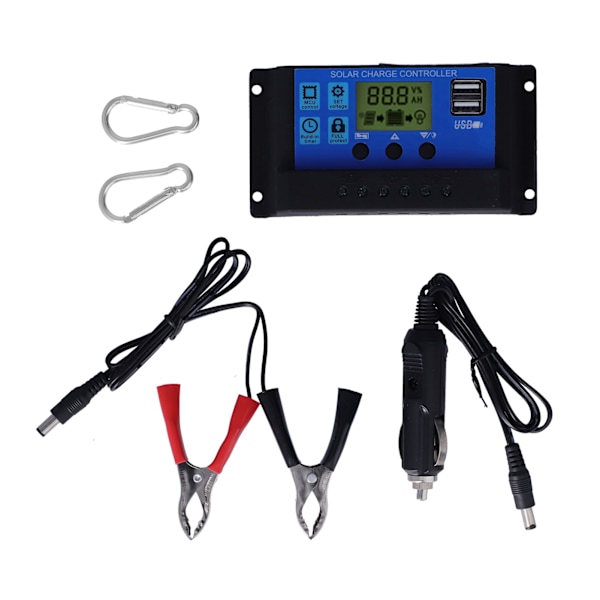 20W 18V USB Aurinkopaneelisetti 60A Aurinkolatausohjaimella RV-autoille, veneille ja muille tarvikkeille