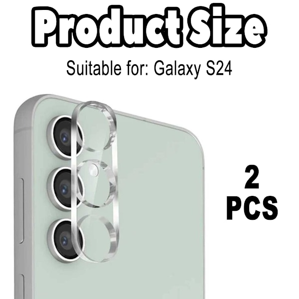 2-PACK Samsung S24 Kamerabeskyttelse Linsebeskytter