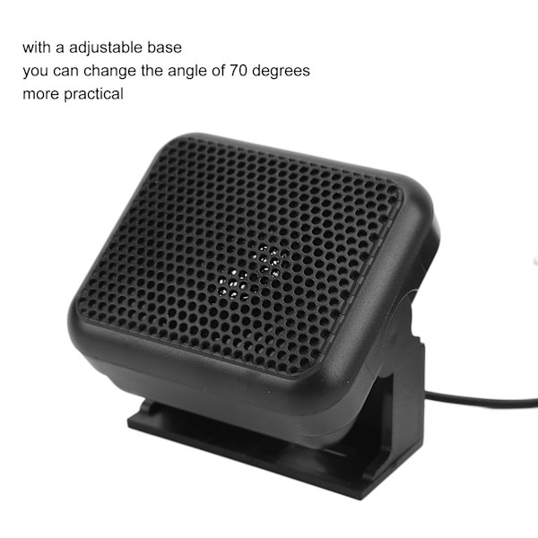 Universal Bil Mini Ekstern Høytaler Toveis Radio Høytaler Erstatning for YAESU FT‑7800R FT‑7900R FT‑8800R FT‑8900R