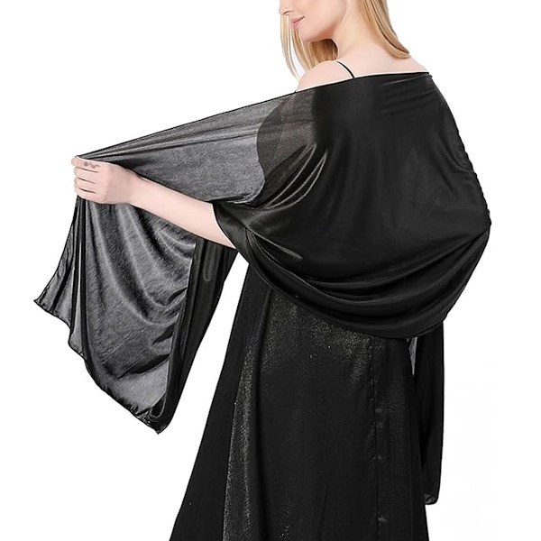 Sjal og Wraps til Aftenskjoler, Bløde Sjal til Kvinder, Bryllupsgave Sjal, 200*70 cm