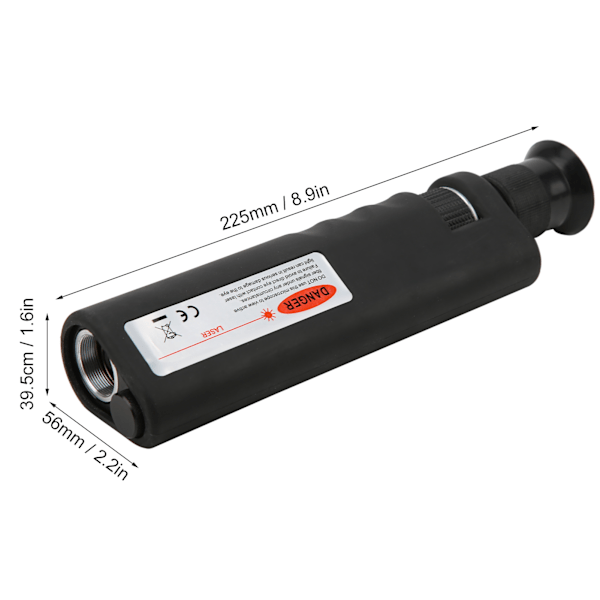 Håndholdt Fiberoptisk Mikroskop Endefladedetektor Forstørrelsesglas Diagnostiske Værktøjer 200X Adapter 2,5 mm