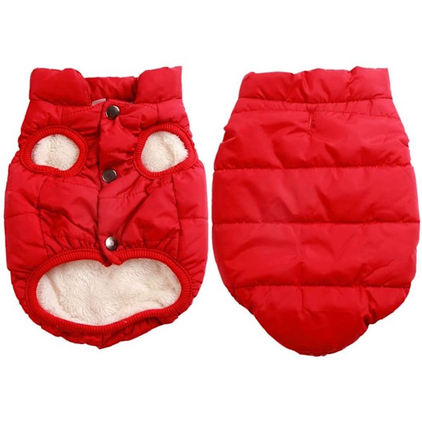 Fleece-vuorattu koiran takki, erittäin lämmin talveen ja kylmään säähän, erittäin pehmeä tuulenpitävä koiran liivi