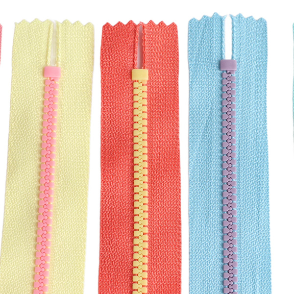10 st DIY Väska Blixtlås för Sömnad 10 Färger Harts Blixtlås Separerande Jacka Blixtlås för Kläder Väskor Hemtextil 7.9in