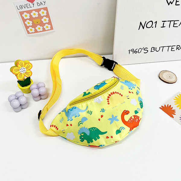 Børne Brysttaske Sød Tegneserie Dinosaur Print Enkelt Skulder Crossbody Taske