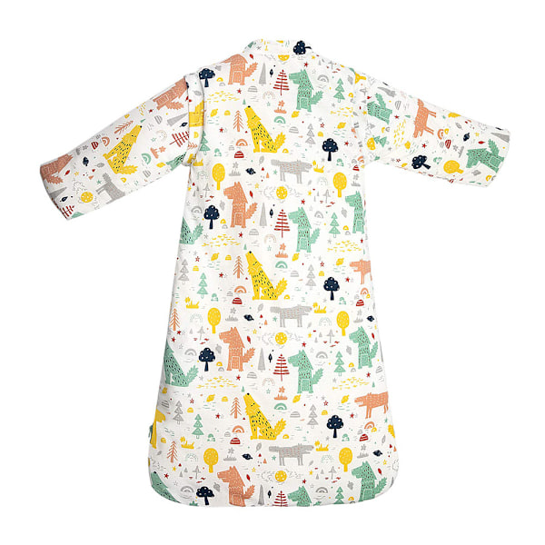 Höst- och vinterbaby anti-sparka artefakt barnpyjamas bomullsstoppad baby vintersovsäck
