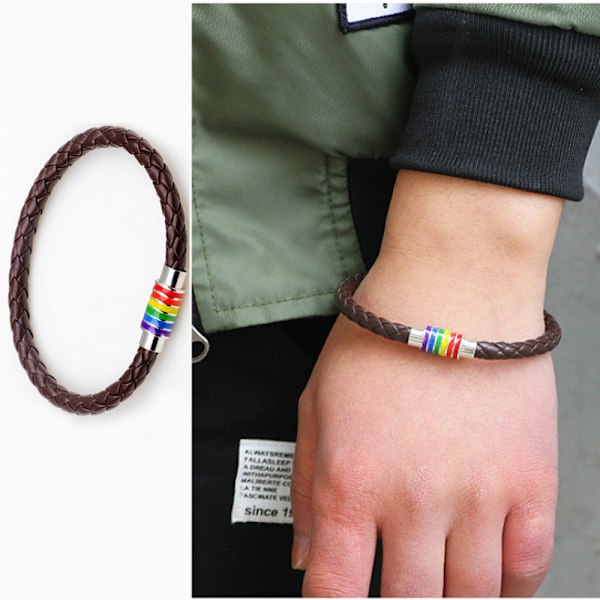 2 st läderarmband för män, läderarmband i kohud med justerbart spänne