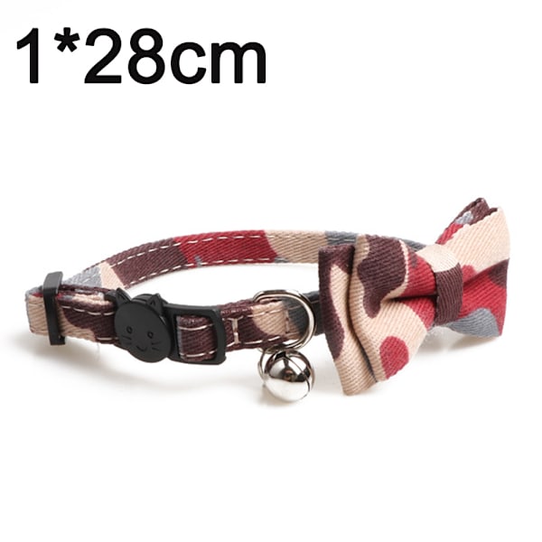 Hundekrave - Stærkt blødt materiale og læder camouflage krave til små og mellemstore hvalpe