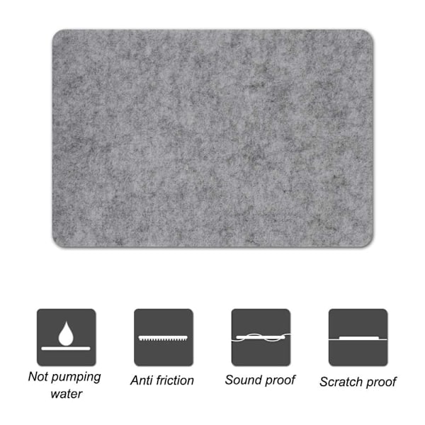3 rullar självhäftande filt för möbler (100cm * 10cm + 100cm * 5cm + 100cm * 2cm) Klipp ut valfri form, starkt självhäftande glidmatta, för stolar,