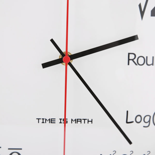 Husholdnings Enkelt Veggklokke Digital Formel Veggklokke Kvartsklokke Svart