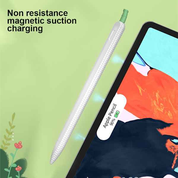 Fodral Kompatibelt med Apple Pencil 2:a generation, Sött Majsfodral Tillbehör Skyddande Spetsskydd