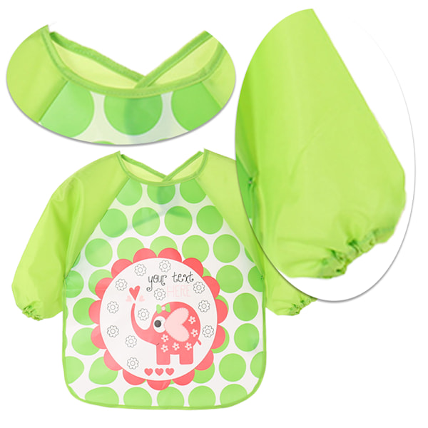 Langærmede Baby-Sutter til Dreng eller Pige Vandtætte Toddler-Sutter 6-36 Måneder Neutral Baby-Forklæde til Spisning
