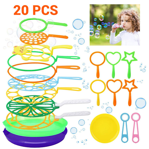 20 st/set Bubbelstavar Barn Stora Bubbelstavar Kit Bubbeltillverkningstav Bubbelstavar Sortiment Bubbelblåsare Leksak