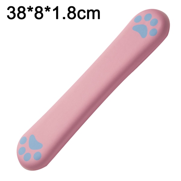 Handledsstöd för tangentbord, bekväm minnesskumfyllning, halkfri, söt kattklo - 38 cm