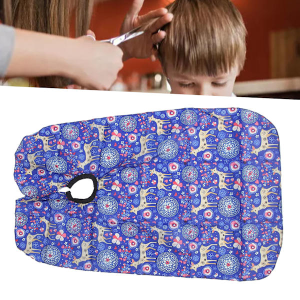 Förkläde för barnklippning med tecknad djurdesign, frisörsalongstillbehör för hårstyling