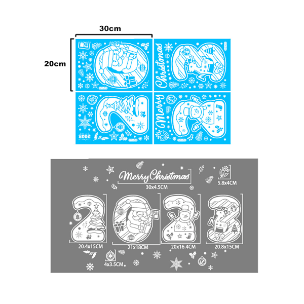 Jouluikkunan Lumikiteet Tarrat Tarrat Koristeet