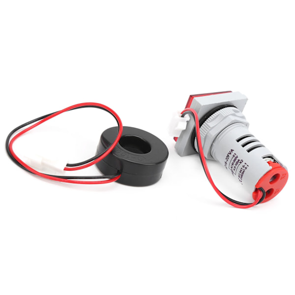 AD16‑22FVA 2‑i‑1 Voltmeter Amperemeter Spänningsström Mätare Testare Mätindikator Röd