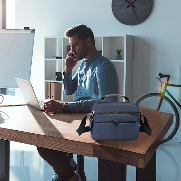 Ny herr-axelremsväska för friluftsliv, crossbody-väska med stor kapacitet, messenger-väska, bärbar