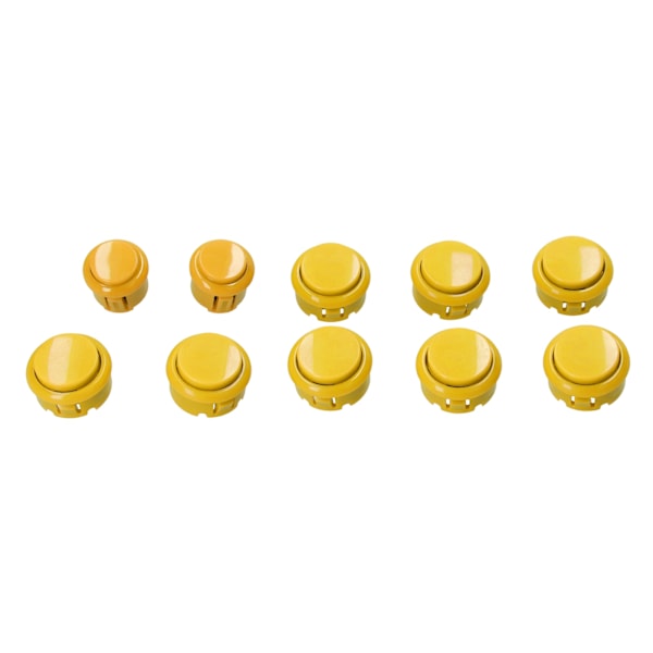 QM070901 Arcade-spel Joystick-kit Zero Delay Arcade-spel DIY-kitdelar med Encoder-kort 10 knappar Joystick för MAMEGul