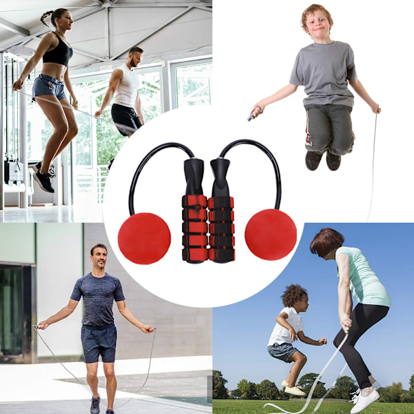Hoppetov, Vægtede Ropeless Springtov til Fitness, Tangle-Free Hurtig Hastighed Springtov Træning