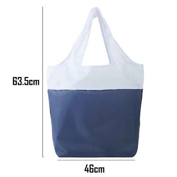 Polyester foldbar indkøbspose, stor kapacitet, bærbar supermarkedstaske