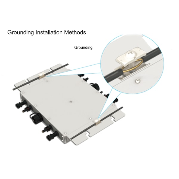 WVC 2000W Mikroinverter Solnätansluten Mikroinverter Solenergi Hushållsströmförsörjningssystem EU 100V‑240V