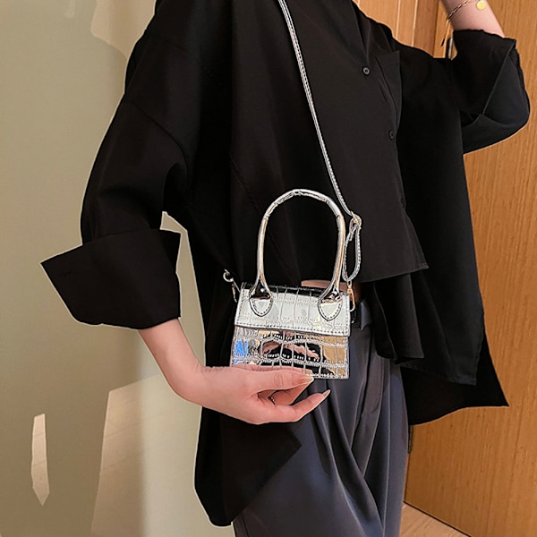 Skuldertaske klassisk pung i kunstlæder clutch taske egnet til damer dating dagligt