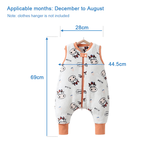 Baby-sovkläder utan ärmar, med benhål och anti-sparktäcke