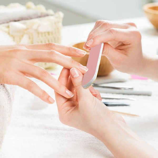 50 stk. Neglefiler Dobbeltsidede Slibesten Manicure Værktøjer