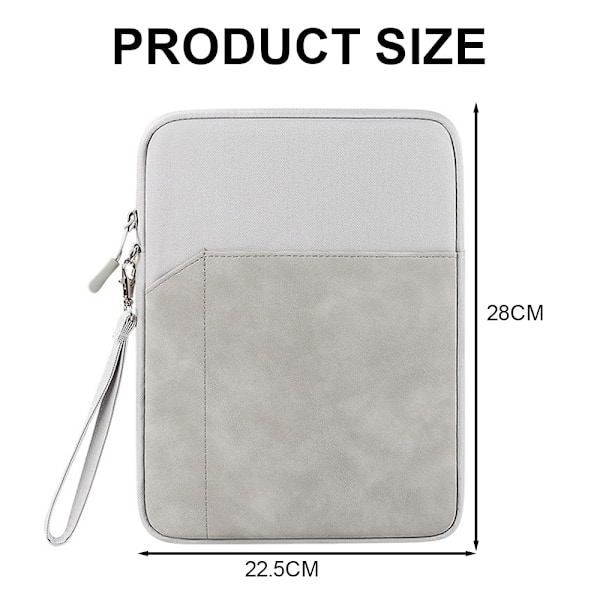 Tabletfodral för 9,7-10 tum iPad / surfplatta, skyddsväska, smart tangentbord, inre mått 26,5*21*2cm