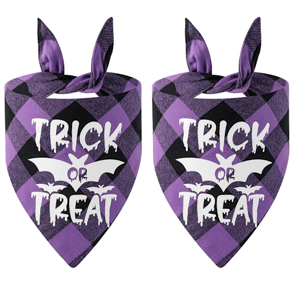 2 Pakkaa Halloween-Koirahuivi Kääntyvät Kolmion Muotoiset Hihnat Asusteet