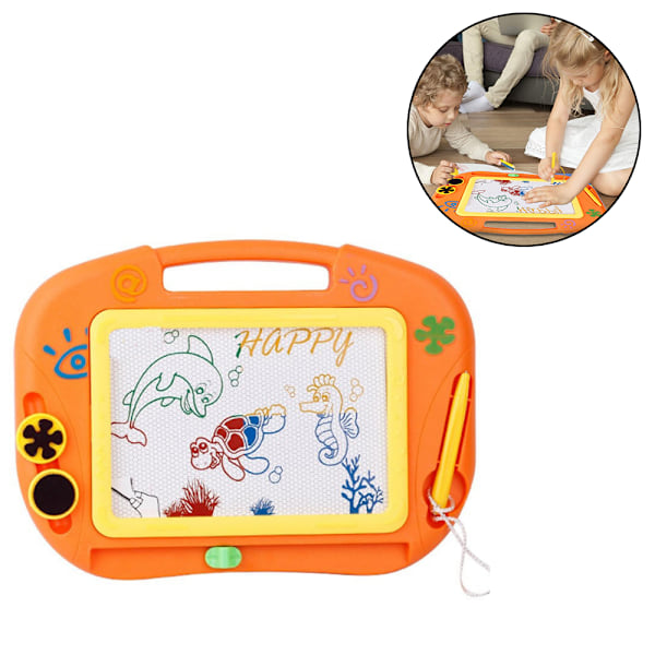 Magnetisk Rittavla - Presenter till Flickor/Pojkar, Suddbart Doodle Etch Skissritningsskrivningsplatta Resespel för Barn i Bil, Tidig Utbildning Lärande Färdighet