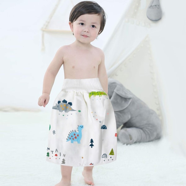 2-pack Barnblöjaskjortbyxor Tvättsbara Baby Potträningsskjört Barn för Babypojke Flicka Natttidssömn