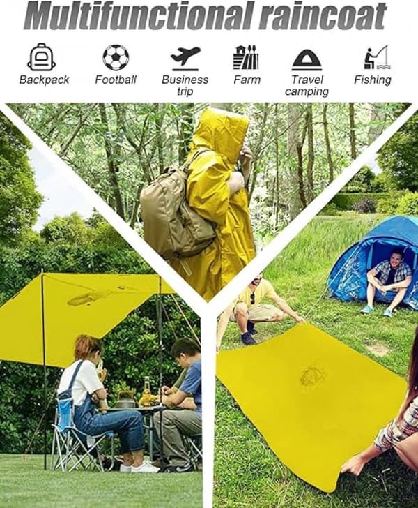 Poncho - Raincoat - Waterproof - Quick-drying - Breathable - Portable - Tear-resistant - Foldable - Lightweight - Reusable