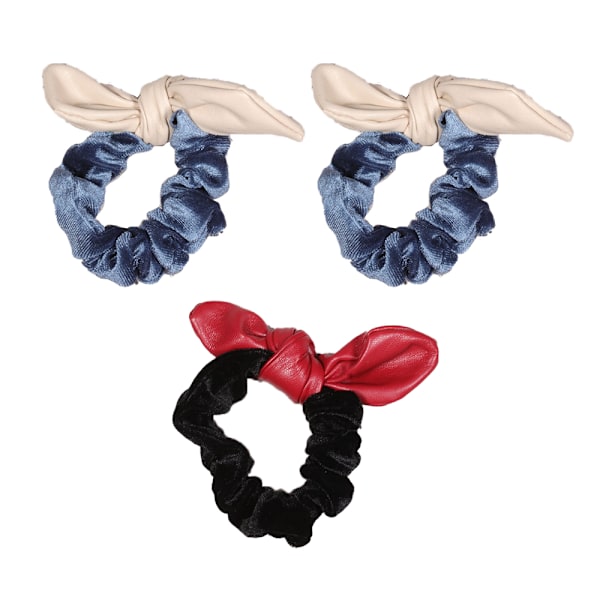 Sødt kaninøre No Crease Scrunchies til søvn og nat
