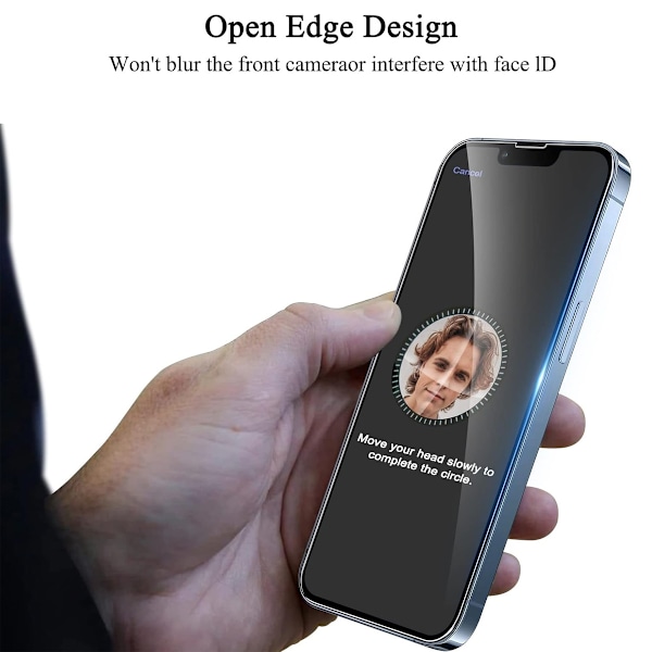 3-delat set för iPhone 13 Pro Max härdat glas skärmskydd