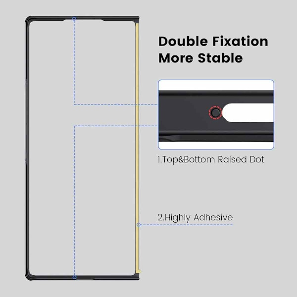 2-Pak Samsung Z Fold 6 Skærmbeskytter - Hærdet Glas 9H - Super kvalitet 3D