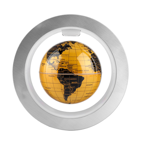 Magnetisk levitation Flytande Roterande Världskarta Globe Ram