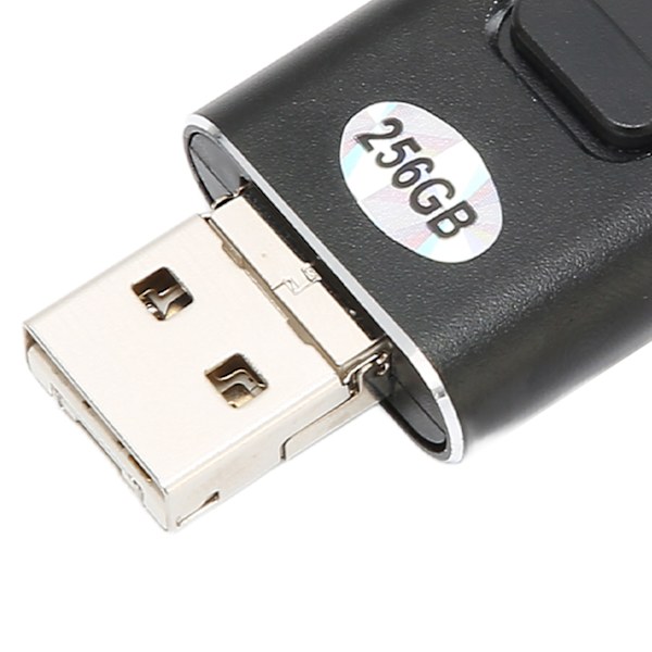 USB C Minnestick USB C till USB A 2.0 256G Plug and Play Hög Hastighet USB C Flash Drive för Telefon Surfplatta Dator