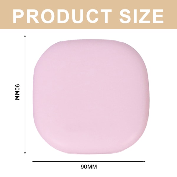 Bärbar smink spegel lysande spegel present praktisk led smink spegel med ljus Pink Single sided