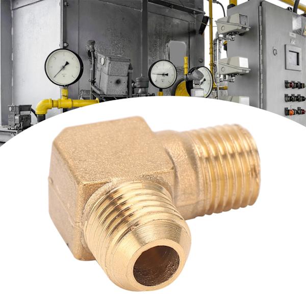 90° Vinkelböj i Mässing för Luftkompressor med Gängad Koppling 13 x 14mm