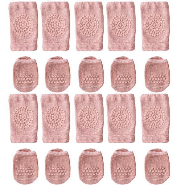 5 Par Anti-Halk Babystrumpor Set Unisex och Babykrypande Anti-Halk Knäskydd