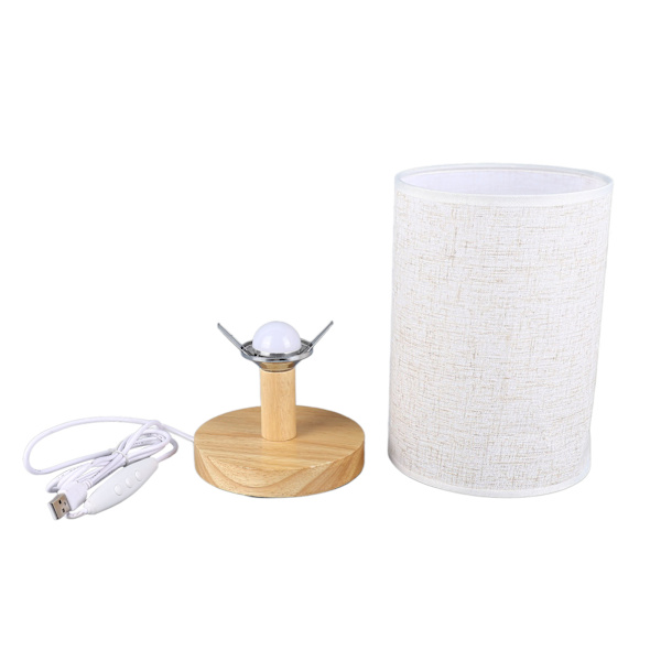 Nattlampe for nattbord USB skrivebordslampe Øyevern Strømsparende LED nattlampe for soverom Sovesal Kontor