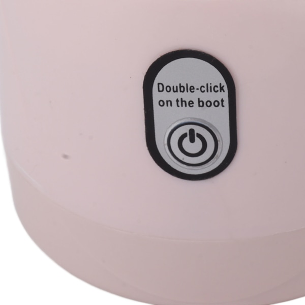 Bärbar Blender USB Laddningsbar 6 Blad Mini Juicer Cup Fruktpress för Resor Sport Kök 410ml Rosa