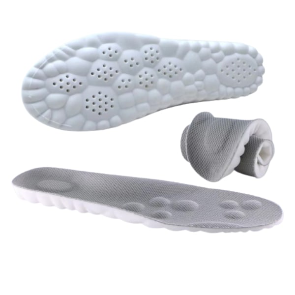 INF 4D, ultrasoft, breathable, insoles, 1 pair, Grey, size 41-42 Grå 41-42